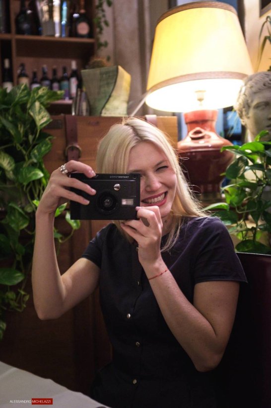 Olya and her new Lomo insta camera!