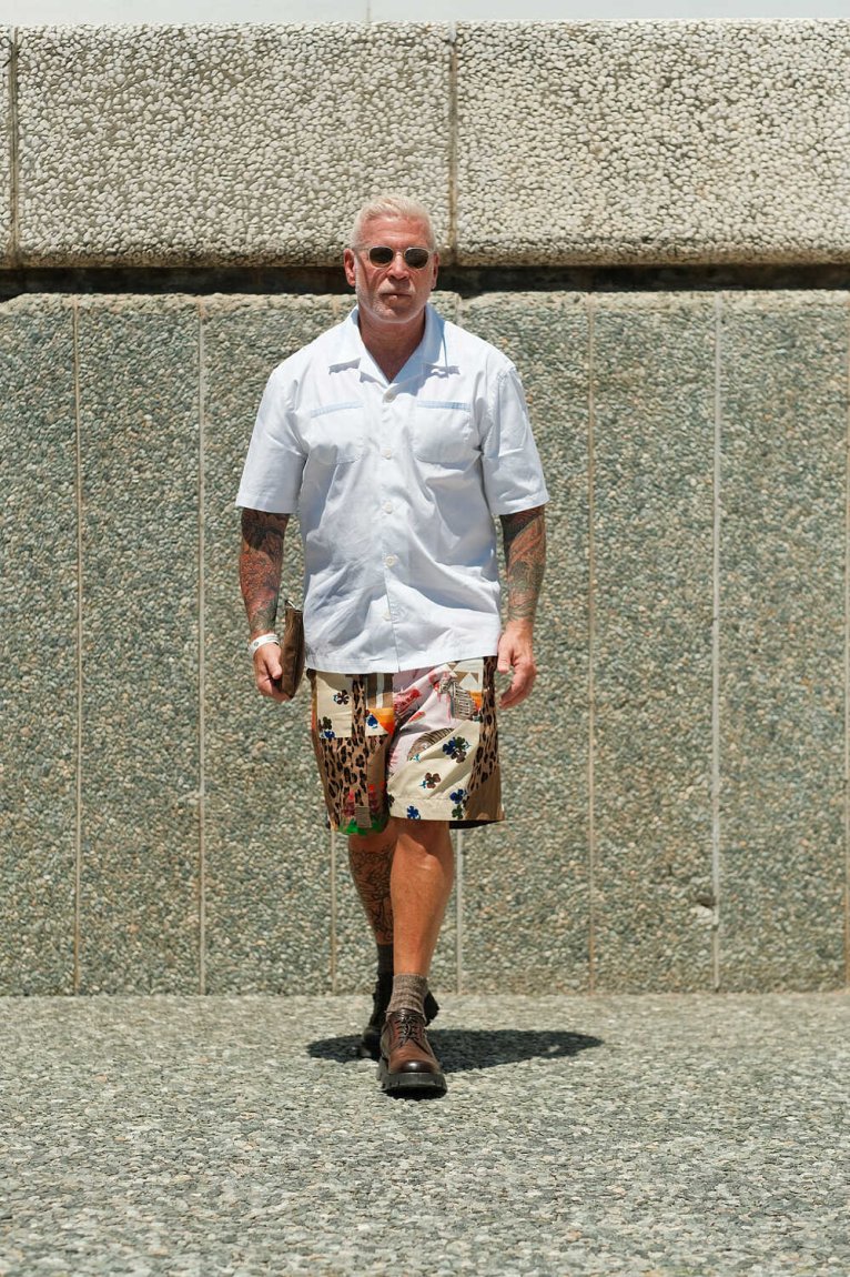 Nick Wooster, a style icon photographed in Florence during the fashion week by Alessandro Michelazzi
