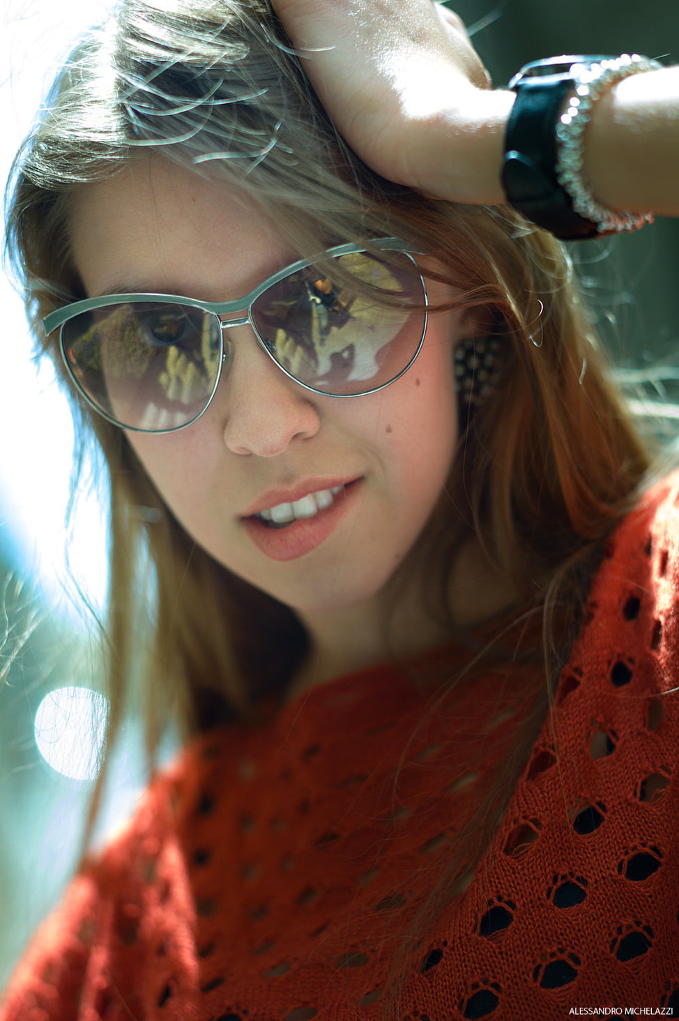 On the streets of Florence, doing a portrait photo session with Mary, testing the Leica M9 camera with the 75mm f/2 Summicron.