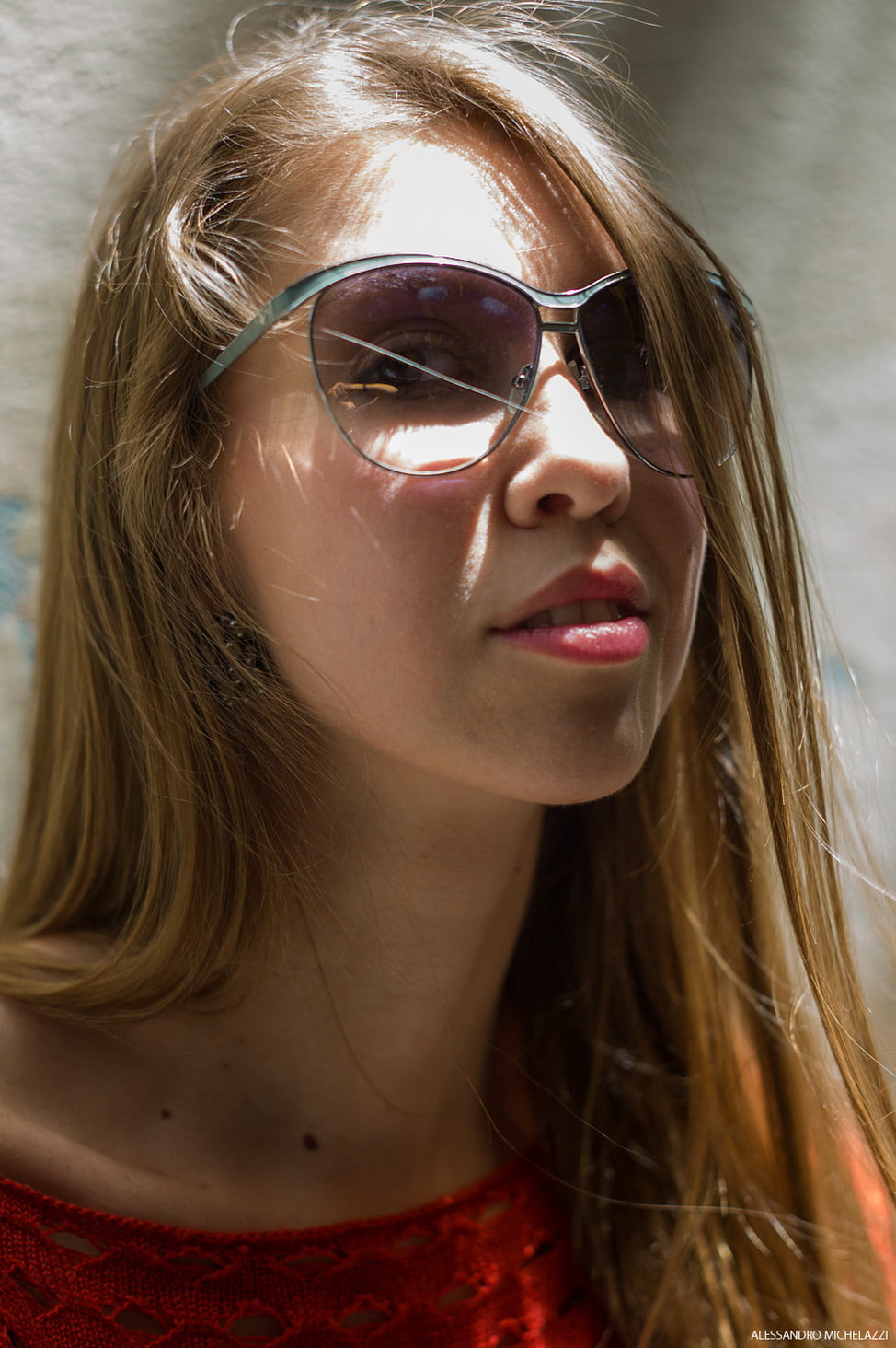 On the streets of Florence, doing a portrait photo session with Mary, testing the Leica M9 camera with the 75mm f/2 Summicron.