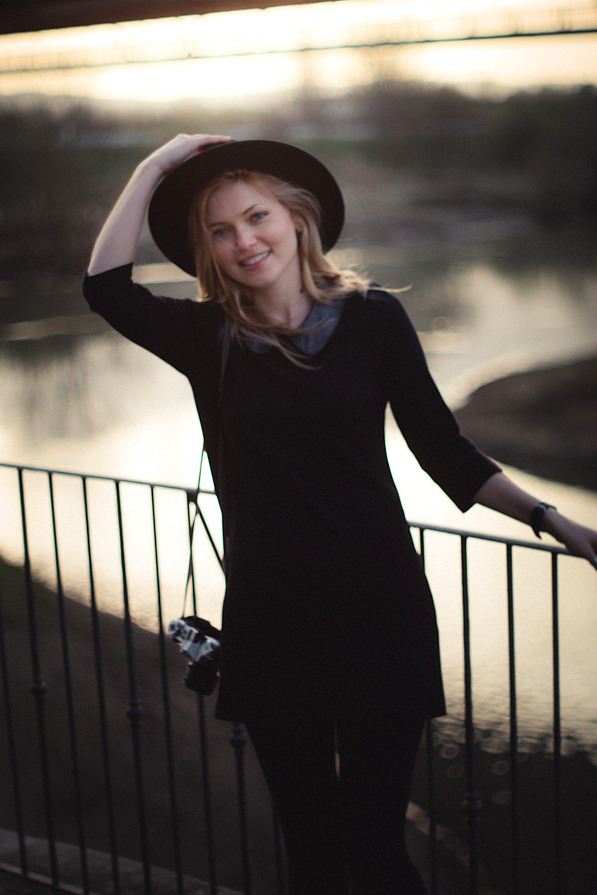 Portrait photo with old Pentax vintage lens
