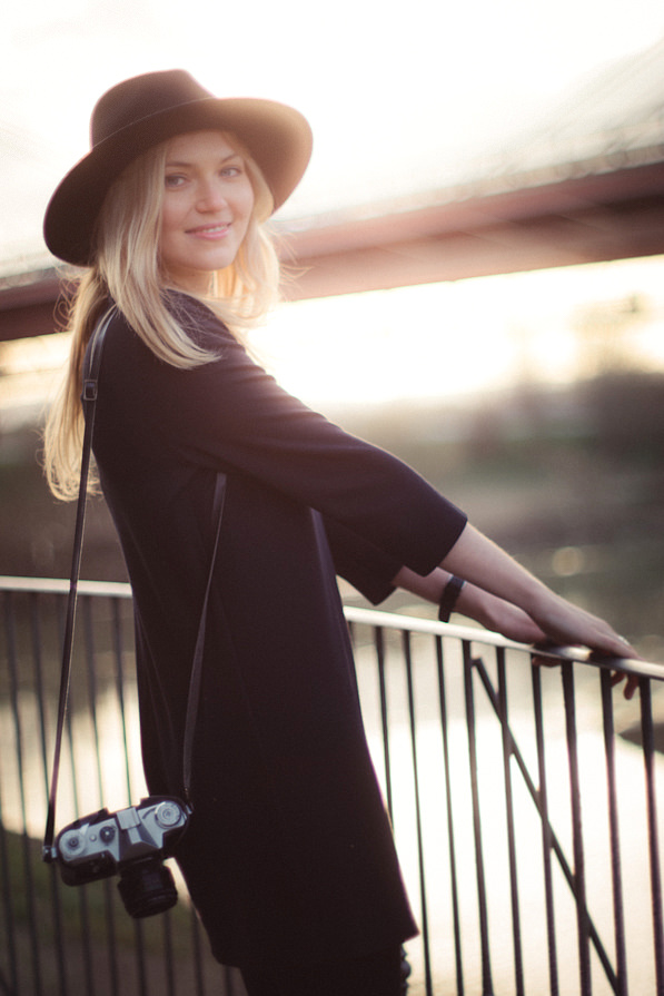 Portrait photo with old Pentax vintage lens