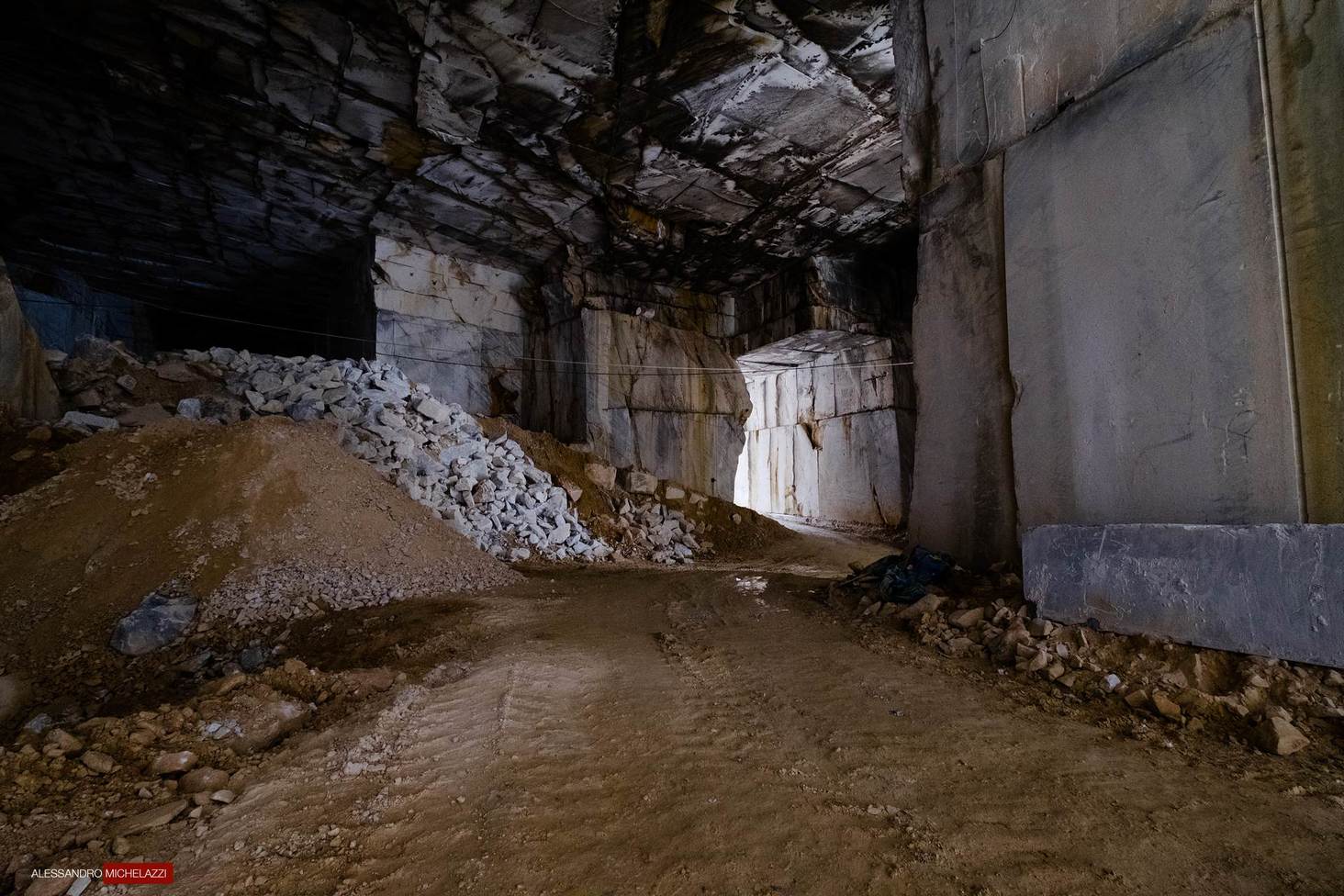 Carrara's marble quarries photographs, a look at the panorama inside