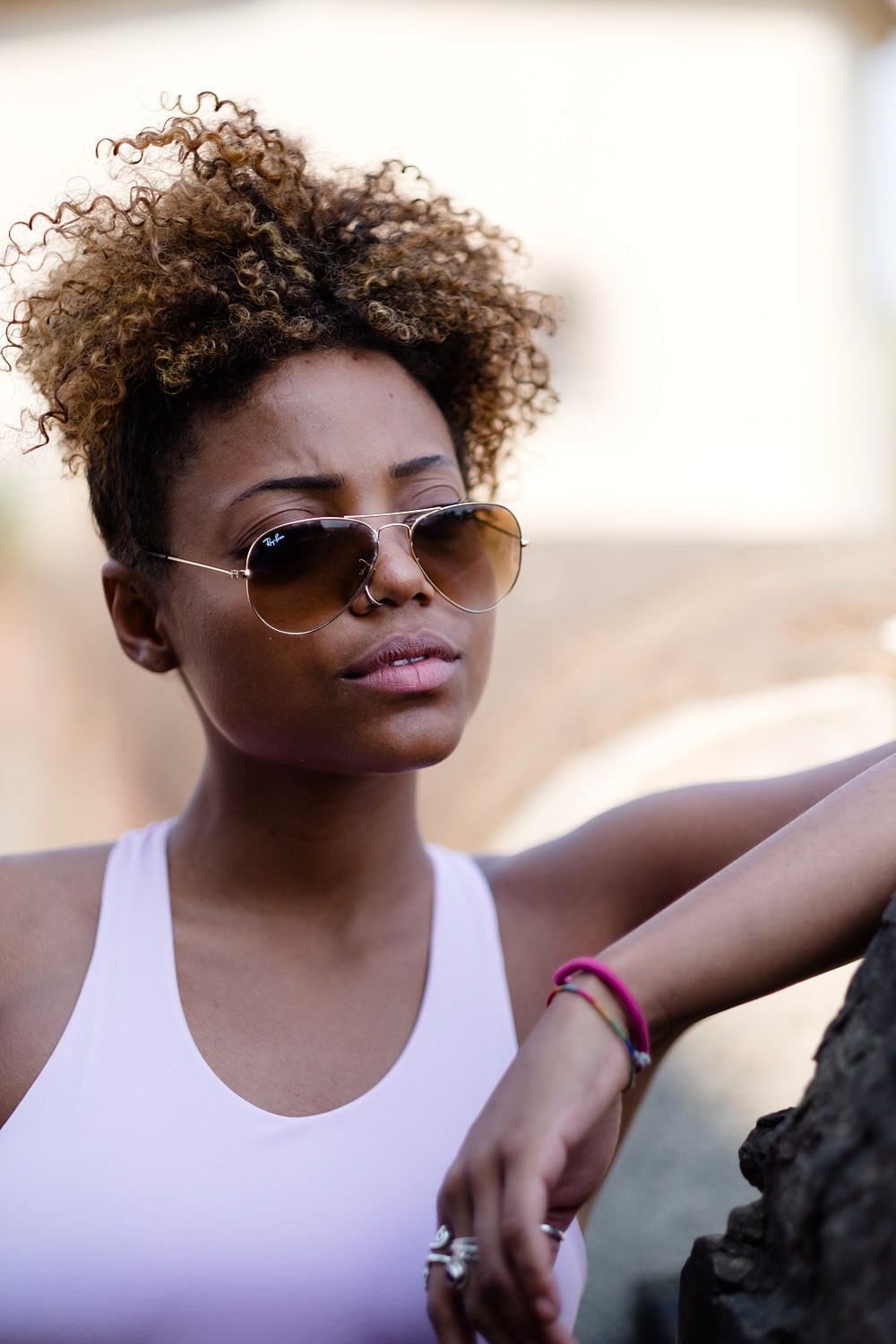 Woman at Pitti Immagine Uomo in Florence Woman at Pitti Immagine Uomo in Florence