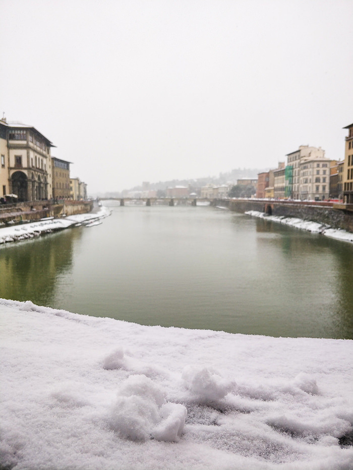 Florence under the snow photo reportage with OnePlus 5t