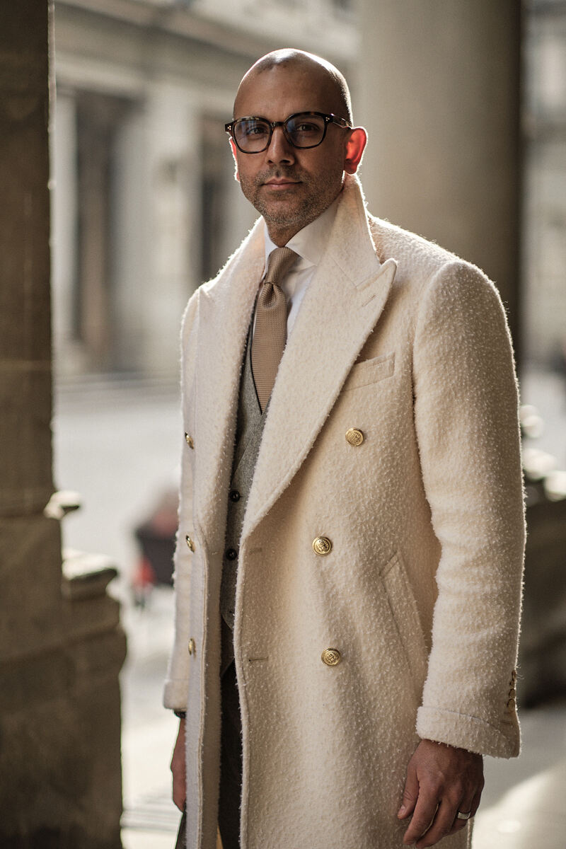 Street Fashion Session in the Streets of Florence with Jason Sarai from Style by Sarai, Florence, January 2023